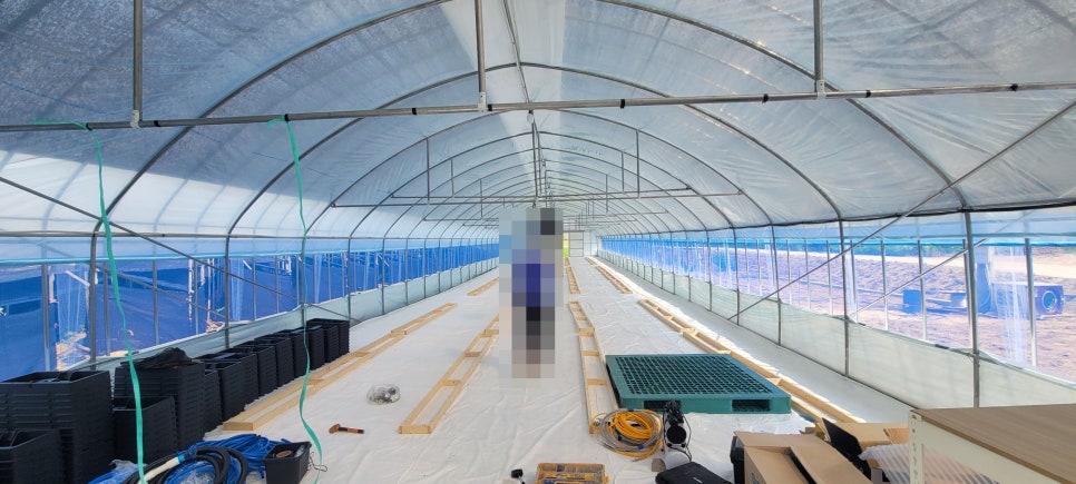 충남 아산 선장면 신축하우스 리모트팜 설치 사례 현장 사진 2