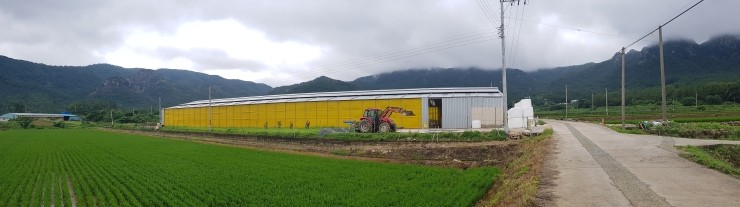 전남 강진 신축 축사 커튼·지붕 모터 원격제어 설치 사례 현장 사진 7