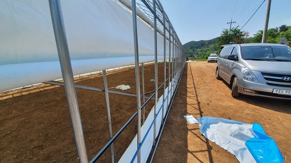 경남 진주 관상수 비닐하우스 6채널 원격제어 설치 사례