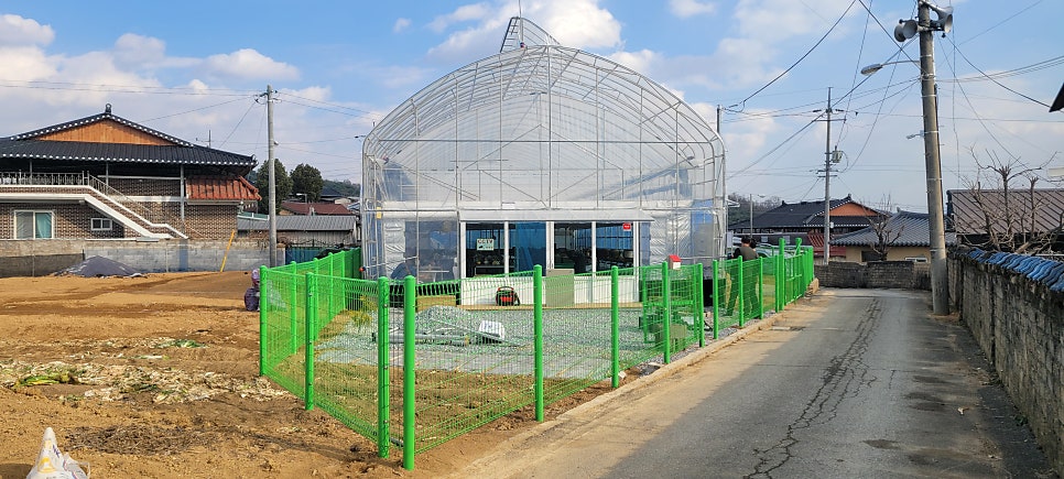 경북 상주 함창읍 다육이 단동하우스 제어반 교체 사례 현장 사진 10