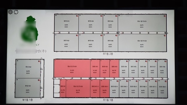 경북 상주 돈사 환경 모니터링·원격제어 설치 사례 현장 시공 사진 1