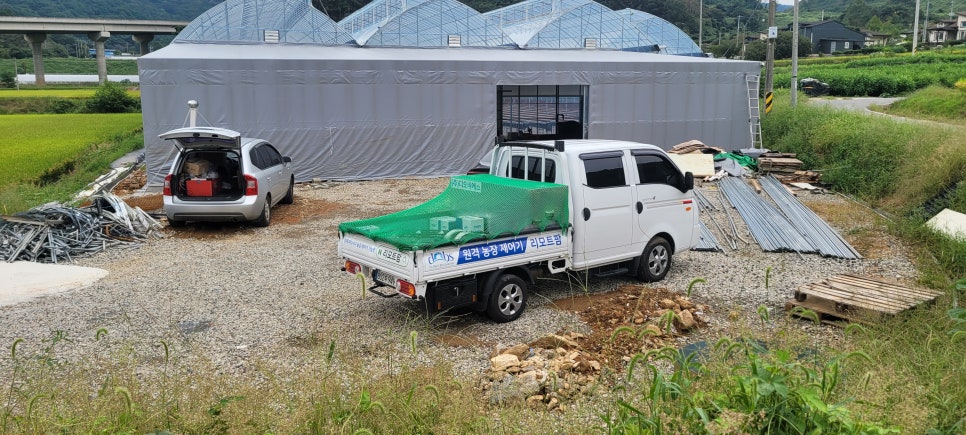 충남 서천 비인면 신축하우스 대형 제어반 설치 사례 현장 사진 2